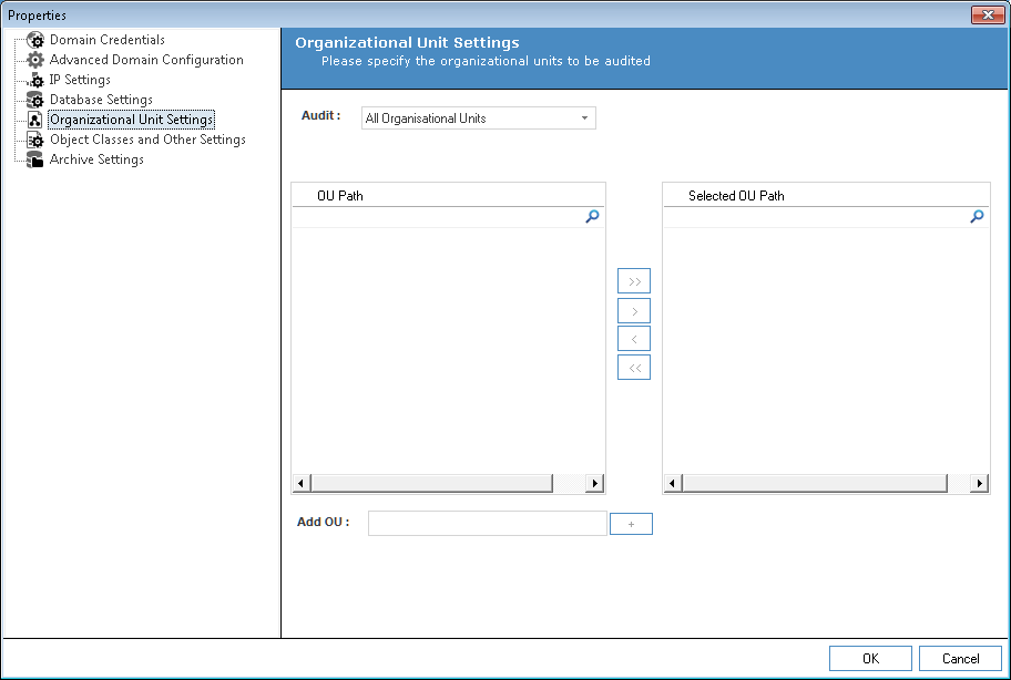 Figure 2: Configuring Domain Auditing