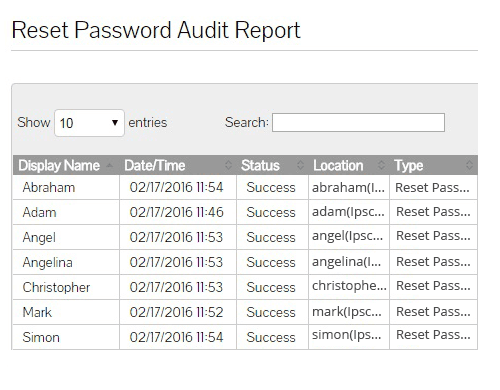Audit Reports - screenshot