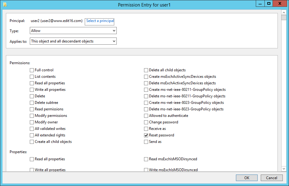 C user permissions