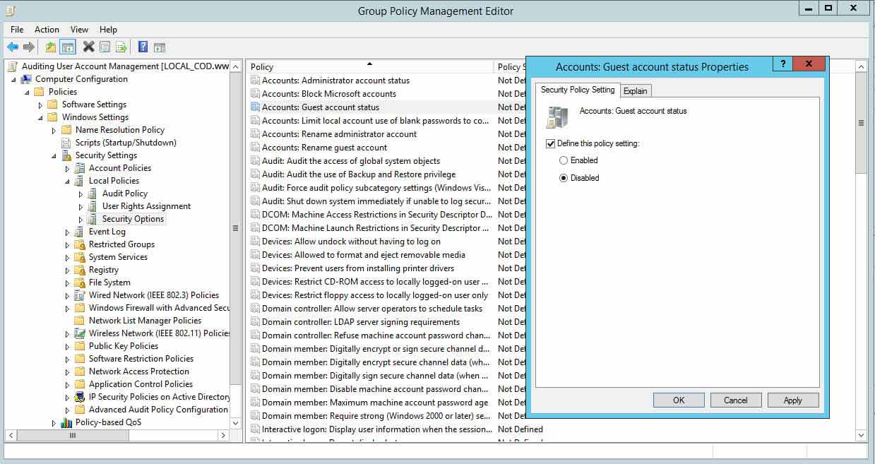 group policy management editor command