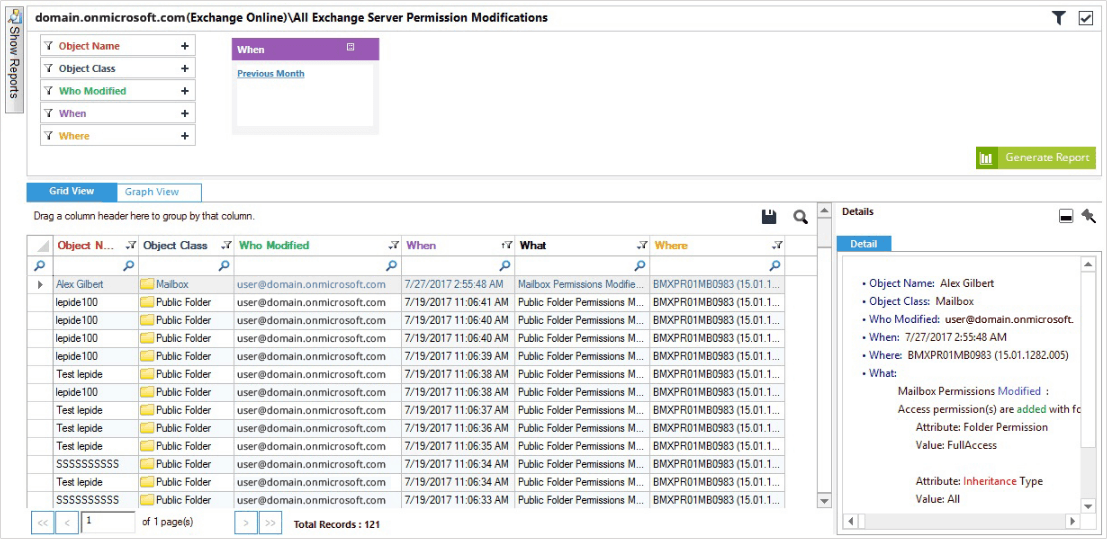 all exchange server permission modifications