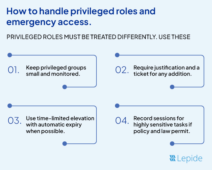handle privileged roles