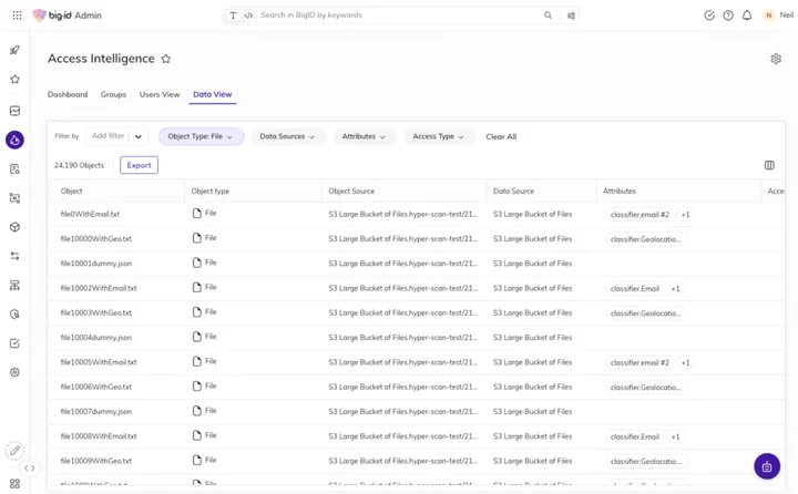 bigid data access review