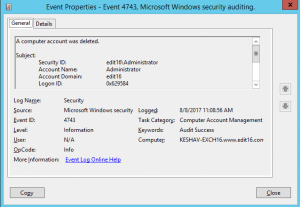 How to Find Who Deleted a User Account in Active Directory