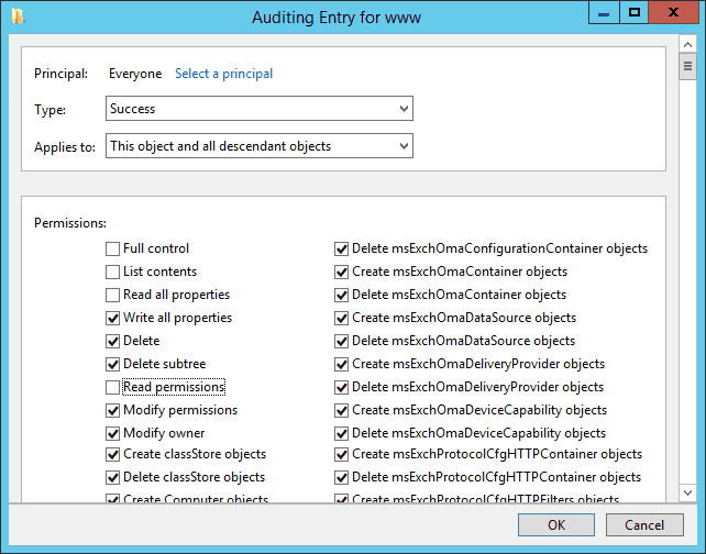 Auditing Entries window
