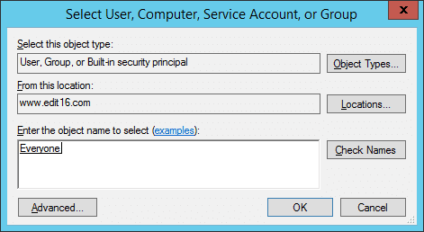 Select user window