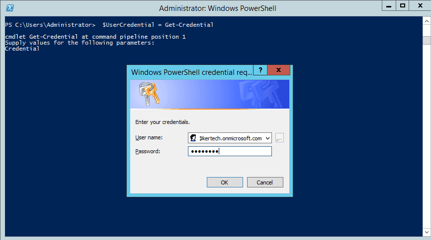 Windows PowerShell Credential Request