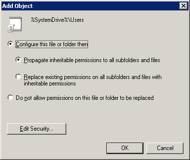 Add object window