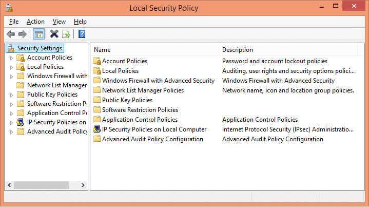 Local Security Policy