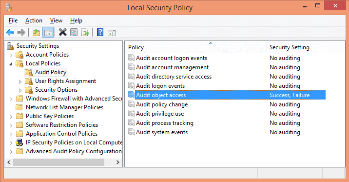 Local Security Policy