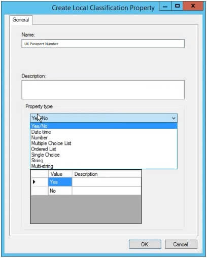 Create Local Classification  Property