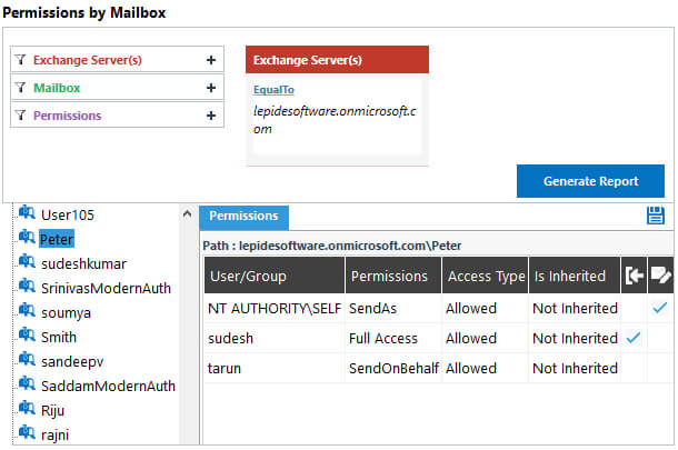 Mailbox Permissions Report