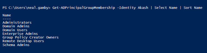 filter the groups that the user is a member of