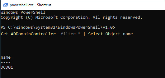 List all domain controllers in the domain