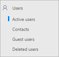 select active users option