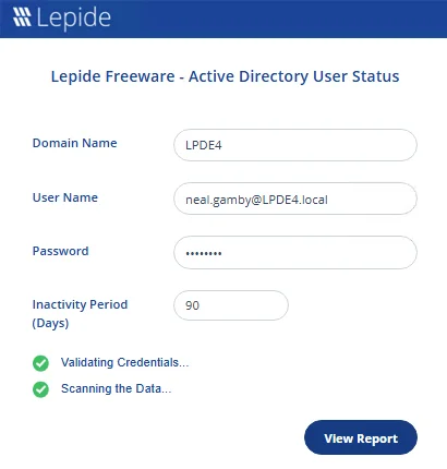 enter login details