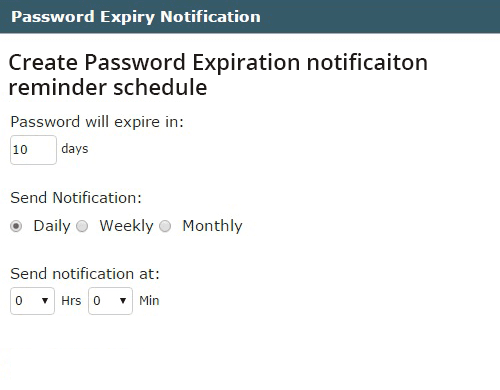 Remind Your Users When Their Passwords are Due to Expire - screenshot