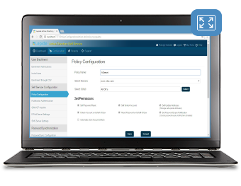 Delegate password resets and AD updates to users