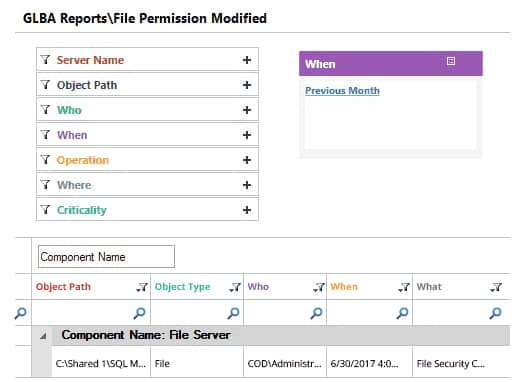 Audit Changes in Data Permissions - screenshot