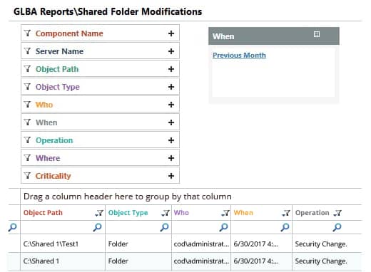 Audit Changes in Shared Folders - screenshot