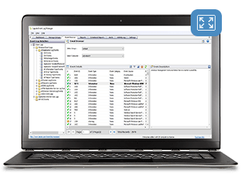 Browsing event logs