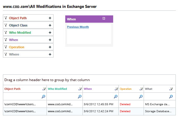 Audit Server Configuration Settings