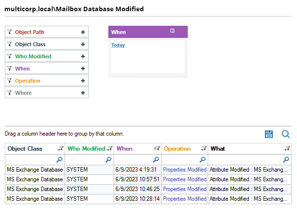 Track Database Changes