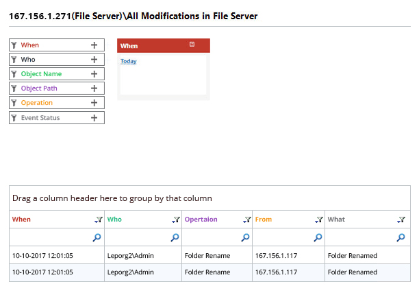 NetApp Filer auditing