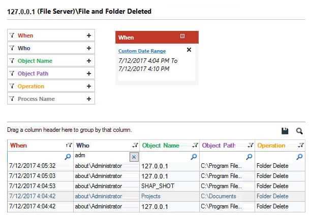 Audit File Server activities