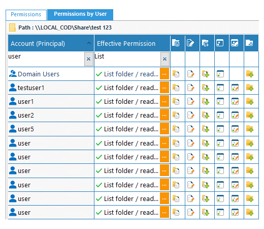 Audit Reports on Effective Permissions