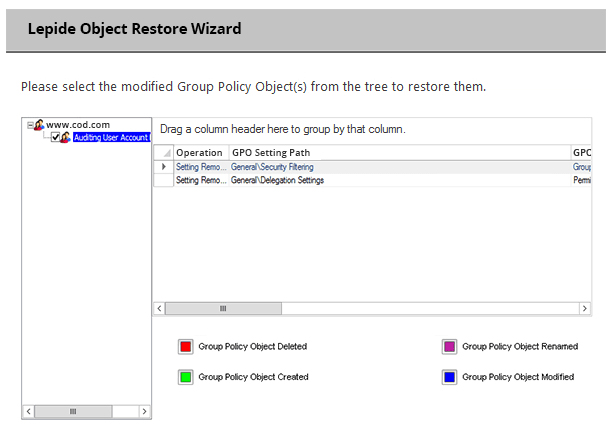 Roll Back Unwanted Group Policy Changes - screenshot