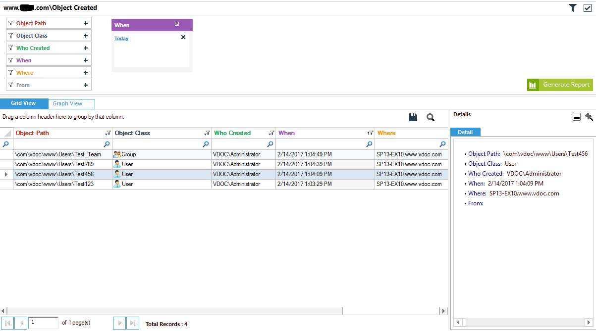 how to track changes made to active directory using native auditing