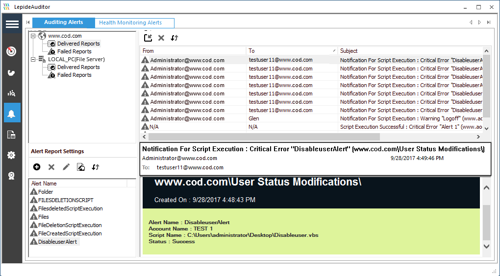 Configuring audit file system audit