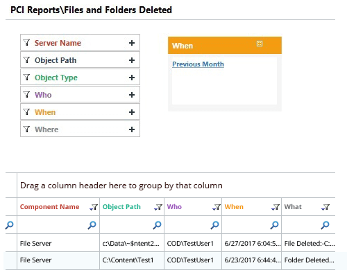 Pass Compliance Audits with Pre-Set Reports - screenshot