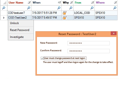 Track Account Lockouts to Identify Suspicious Activity - screenshot