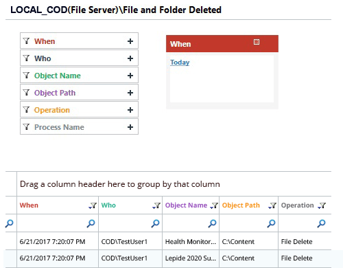 Track User Activities Related to Personally Identifiable Information (PII) - screenshot