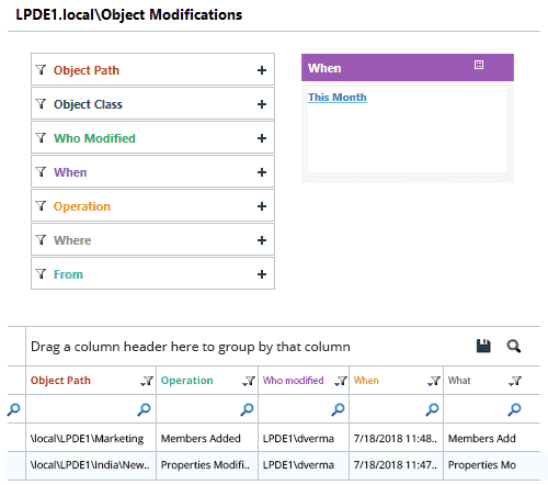 object modification