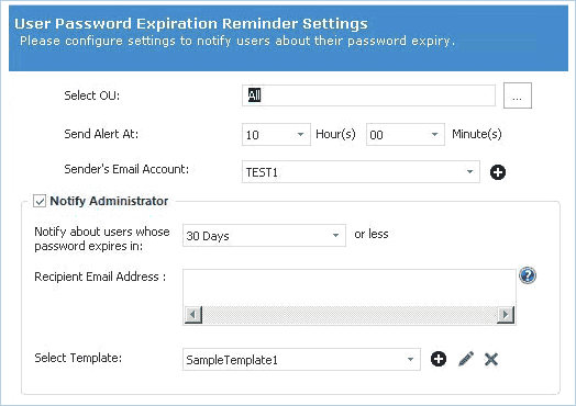 Password Reminders in Lepide