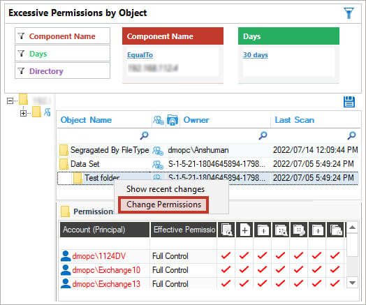 Spot and Remediate Excessive Permissions - screenshot