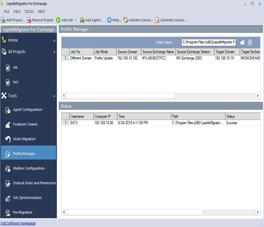 Profile Manager Home Screen