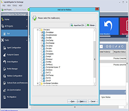 Selecting Source Mailboxes