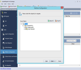 Selecting Objects for Migration