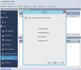 Selecting source objects