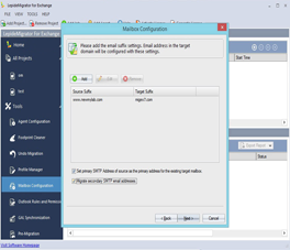Adding the Email Suffix Settings