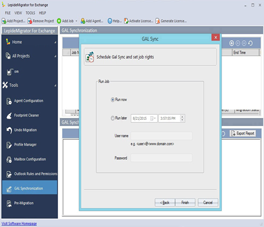 Scheduling GAL Sync and Setting Job Rights