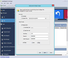 Specifying Job Execution Time and Configuring Delegation