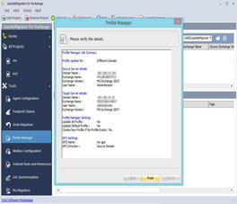 Verifying Profile Manager Job Details
