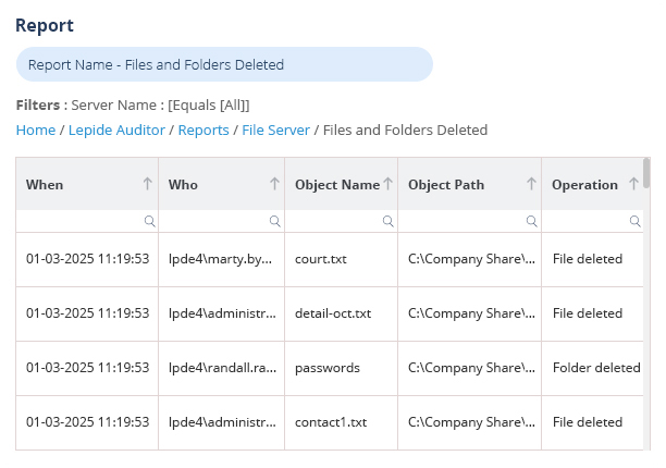 Audit all Active Directory changes - screenshot