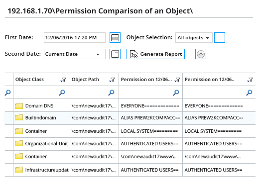 Active Directory Security Reports - screenshot