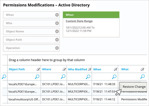 Active Directory Object Permissions - screenshot